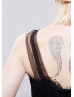One Shoulder Black Lace Tulle Amazing Bridesmaid Dress